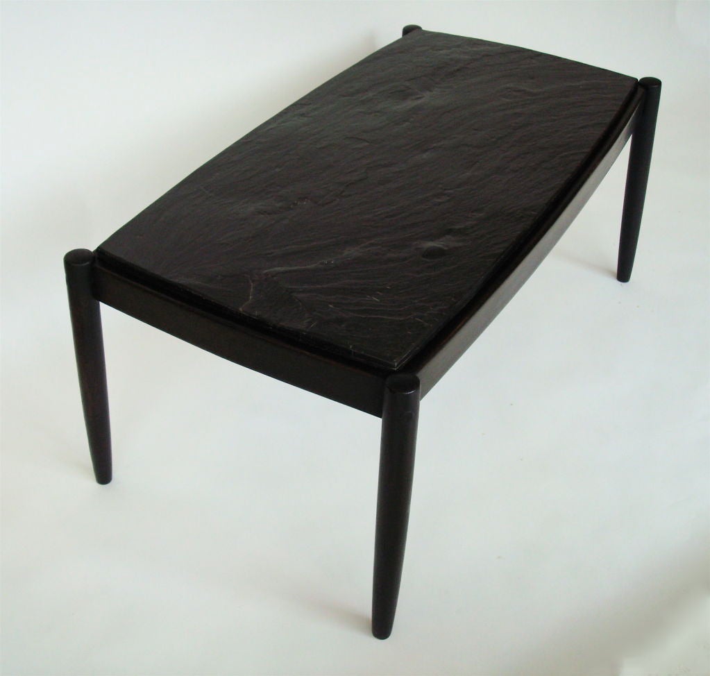 French Slate and Oak Coffee Table 3