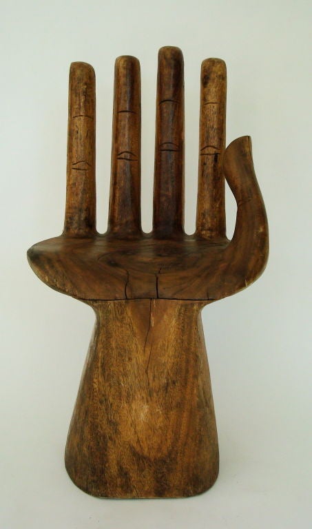 Late 20th Century Carved Hand Chair