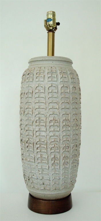 Ceramic Table Lamp by Bob Kinzie for Allied Craftsman