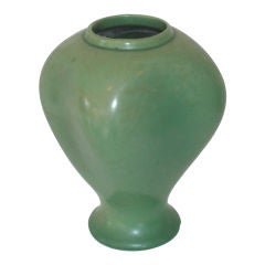 Retro Red Wing Ceramic Vase