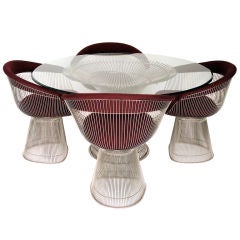 Warren Platner Dining Table and Four Chairs for Knoll