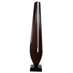 Tall French Walnut Wood Sculpture Tall French Walnut Wood Sculpture
