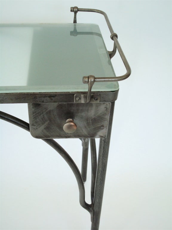 American Industrial Steel and Glass Desk 5