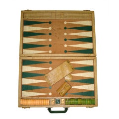Vintage Bakelite Backgammon Set