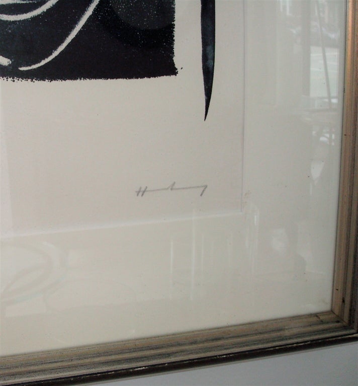 Late 20th Century Abstract Lithograph by Hans Hartung, edited by Galerie de France