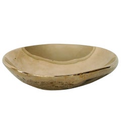 Ado Chale Large Cast Bronze Bowl