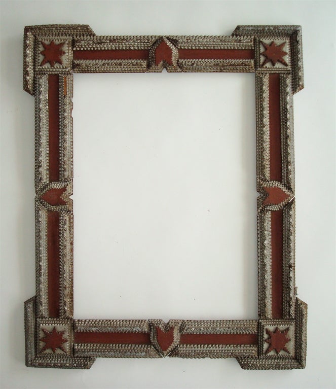 Great collection of 4 tramp frames.  Three with original paint. 
Red and silver: 23.5