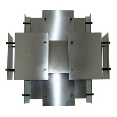 Cubist Aluminum Sconce By Jere