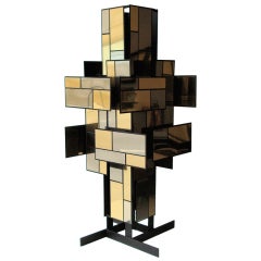 Table Lamp in the style of Cityscape design by Paul Evans