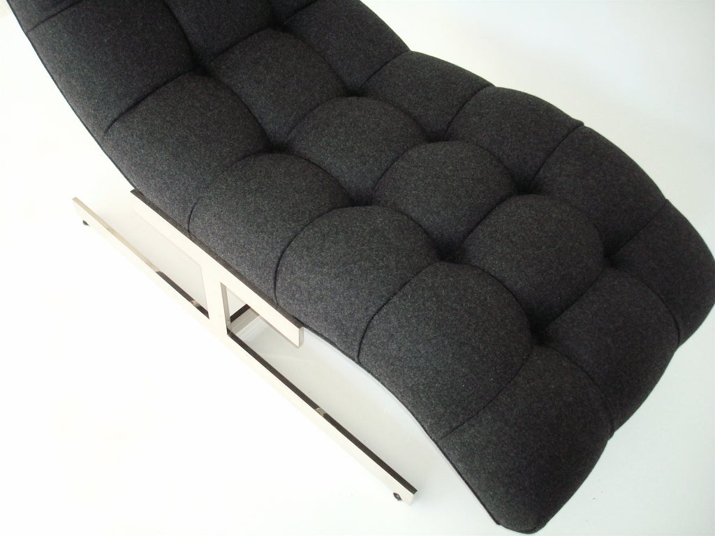 Late 20th Century Wave Chaise by Milo Baughman