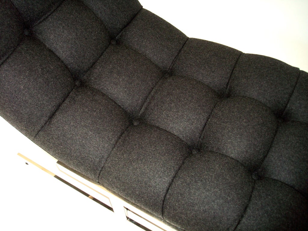 Upholstery Wave Chaise by Milo Baughman