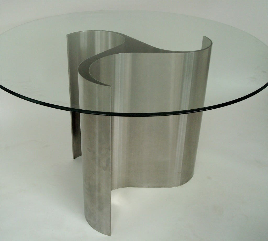 French Dining or Center Table by Patrice Maffei, model Comète 1