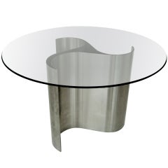 French Dining or Center Table by Patrice Maffei, model Comète