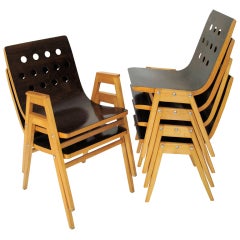 Roland Rainer Viennese Set of 6 Stadhalle Chairs