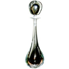 Exceptional Licio Zanetti Monumental Murano Glass Decanter