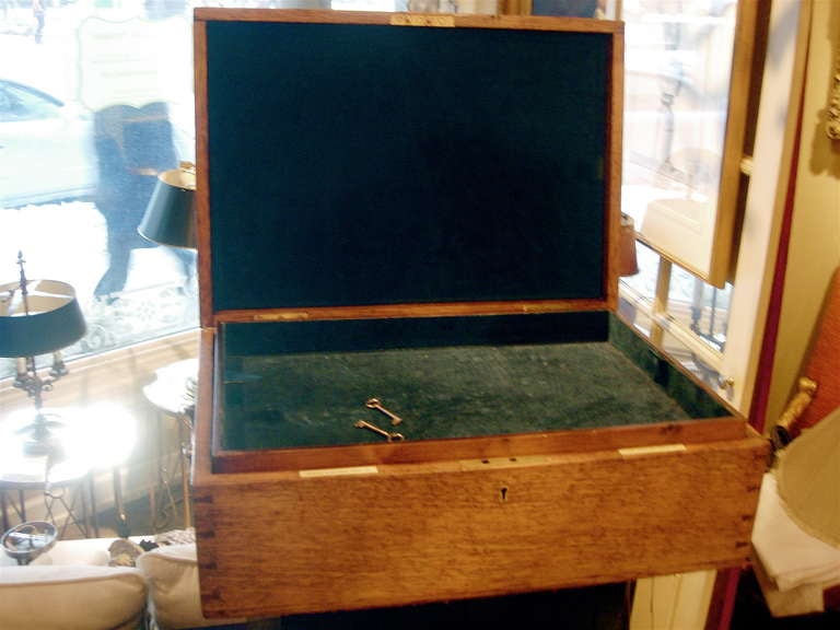 19th Century Custom-Fitted Box for Silver Flatware In Excellent Condition In Buchanan, MI