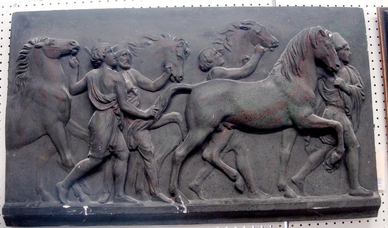 Monumental Plaster Bas Relief Of Processional