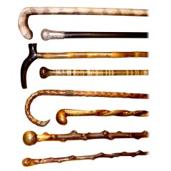 Antique Collection Of English Walking Sticks