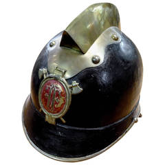 Used 19th Century Continental Fire Helmet