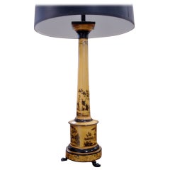 Vintage Italian Tole Columnar Lamp