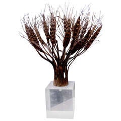Bronze and Lucite Sculpture in the Manner of Bertoia 6