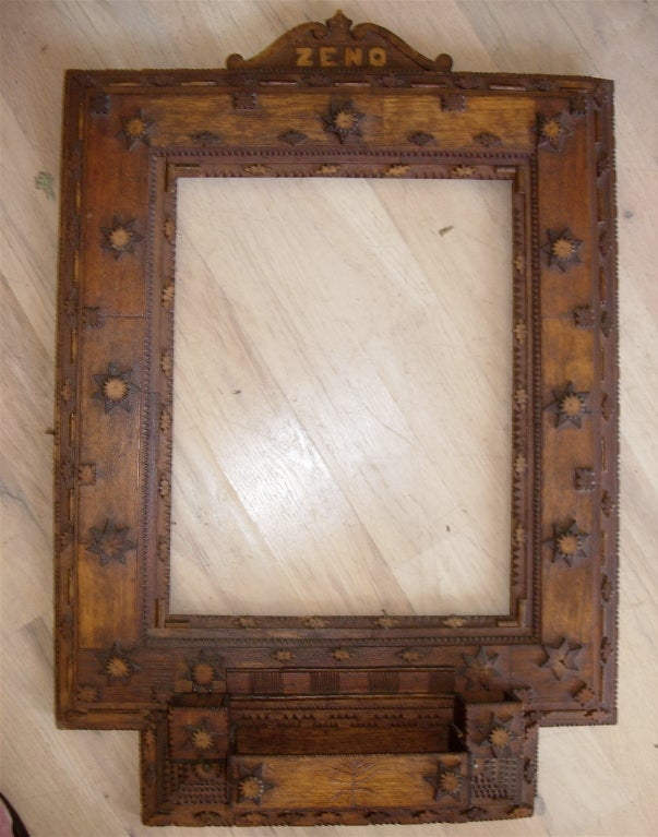 Tramp Art Frame/mirror