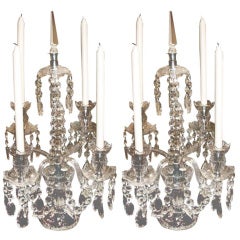 Pair of Crystal Candelabras 11