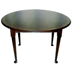 42" Round Breakfast, Games, Dining Table With 18" Leaf