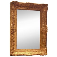 Miroir en bois doré du XIXe siècle ou antérieur