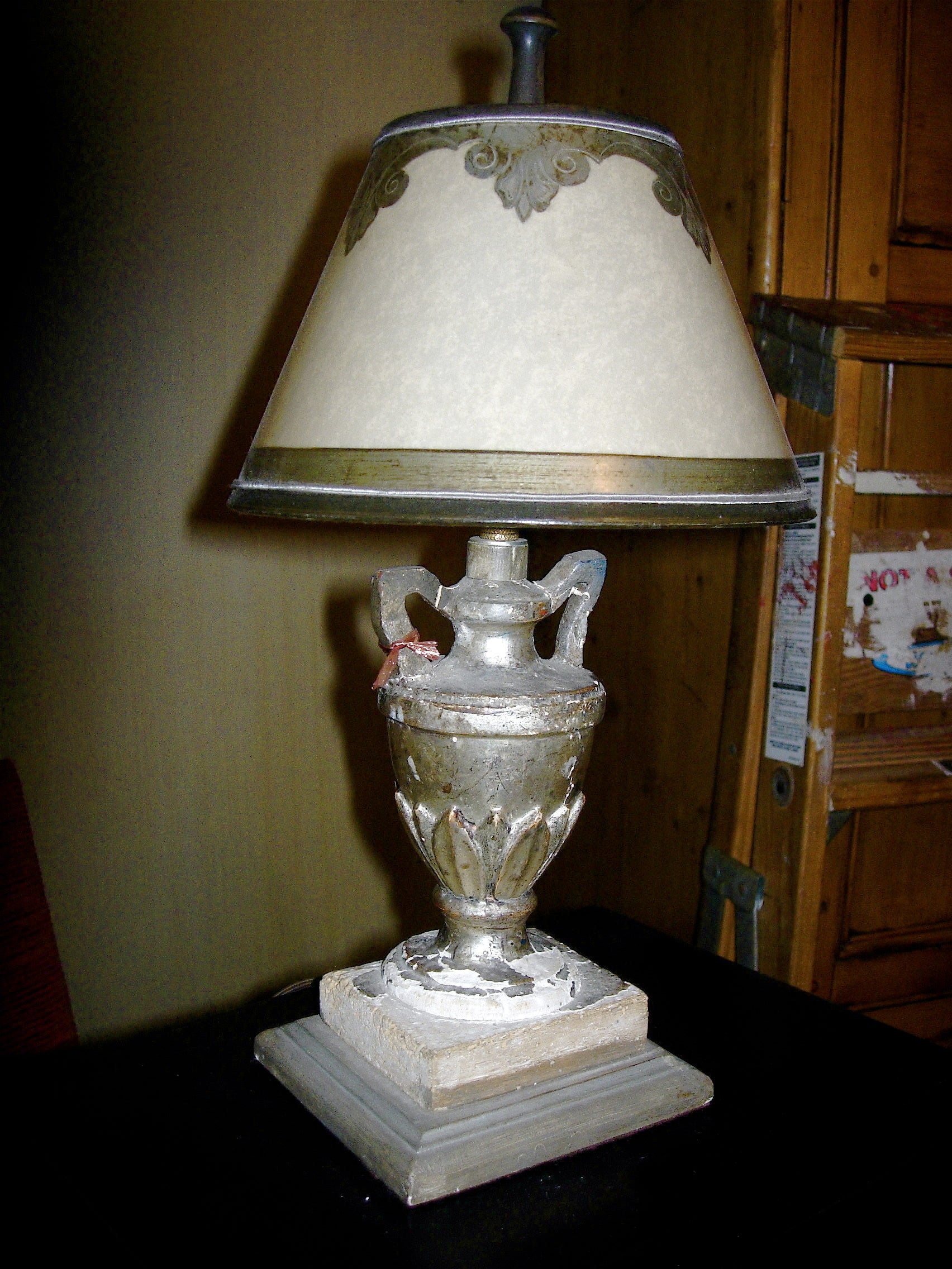 Pair of 19th Century Italian Urns Mounted as Lamps with Custom Shades