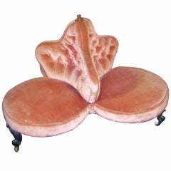 Charming Three-Seat Pouf