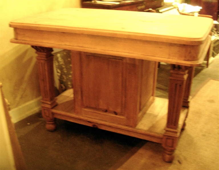 19th Century English Pine Center Table
