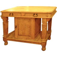 English Pine Center Table