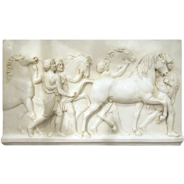 One Pair of Bas Reliefs of Classical Form