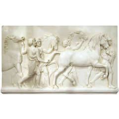 Antique One Pair of Bas Reliefs of Classical Form