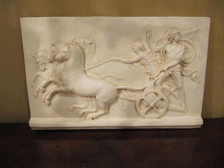 One Pair of Bas Reliefs of Classical Form In Excellent Condition In Buchanan, MI