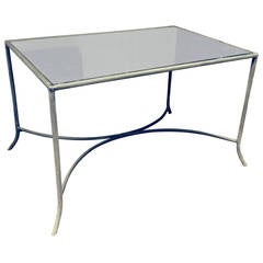 Zinc and Antique Mirror Coffee or Garden Table 4