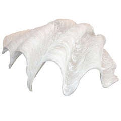 Very Decorative Monumental Faux Clam Shell