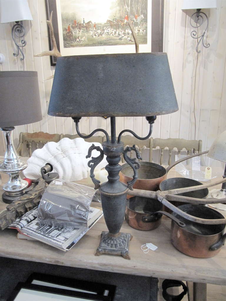 Charming Texturized Metal Boulette Lamp