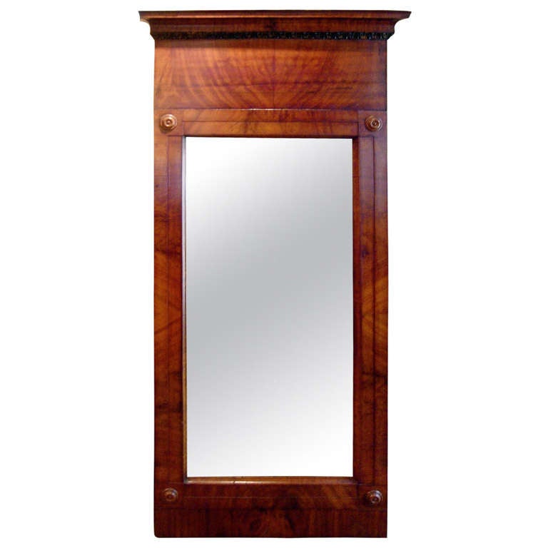 Continental Flame Mahogany Pier Mirror