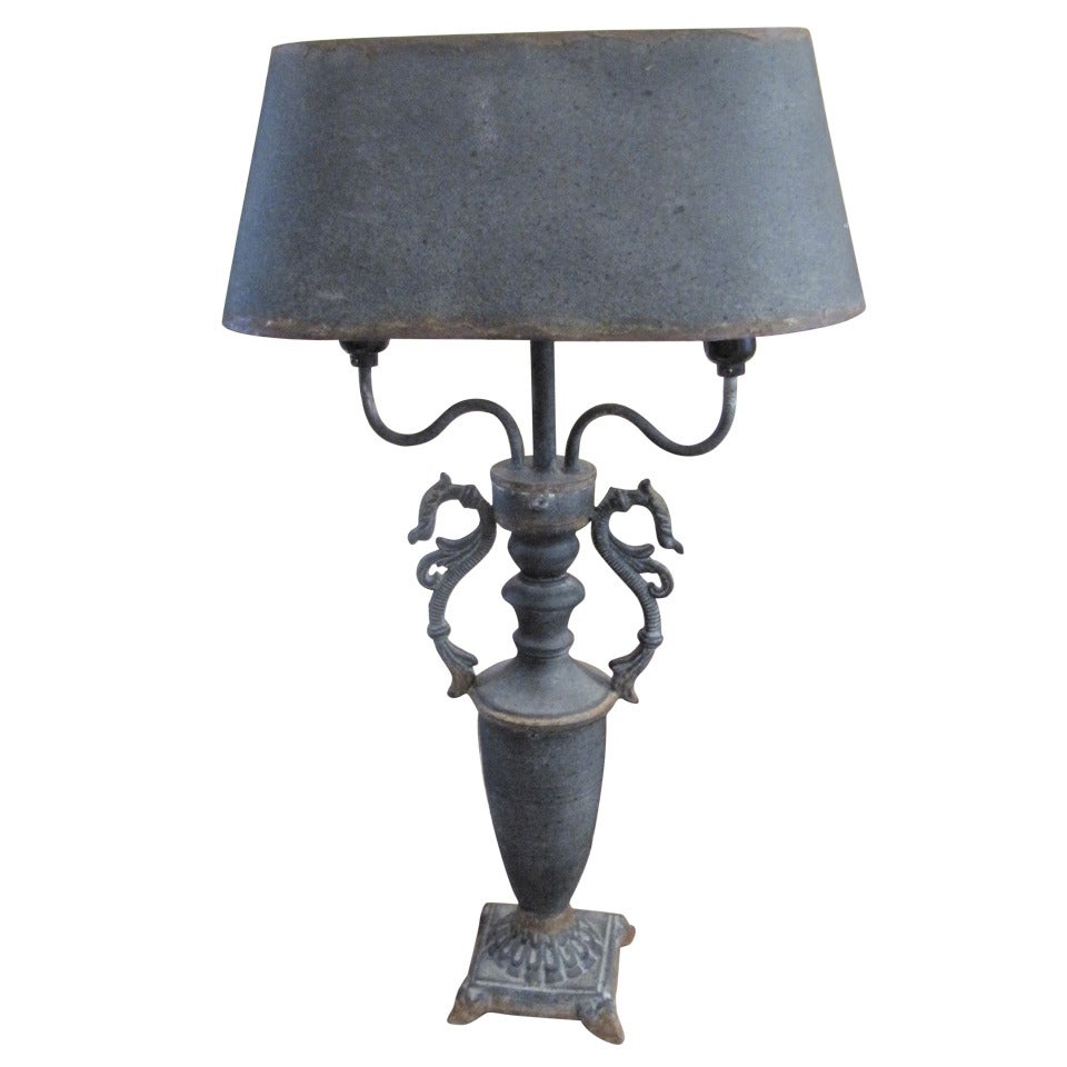 Texturized Metal Boulette Lamp