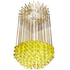 Exceptional Venetian Blow, Glass Pendant Light Fixture 7