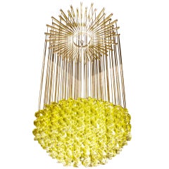 Exceptional Venetian Blow, Glass Pendant Light Fixture,  From Prominent Estate.
