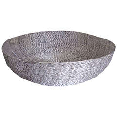 Monumental Woven Metal Center or Accent Bowl 9