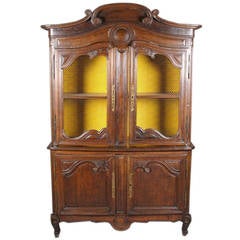 Louis XV Style Carved Oak Cabinet 8