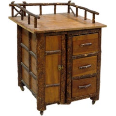 Antique Folk Art Cabinet