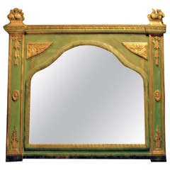 Very Good 18th Century Italian Mirror With Original Plate