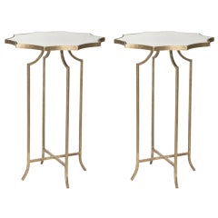 Charming Pair of Diminutive Drinks Tables in the Style of Maison Baguès