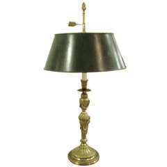 Louis XVI Style Gilt Bronze Candlestick Bouillotte Lamp 7