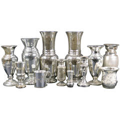 Extensive Collection of Early Mercury Glass 3